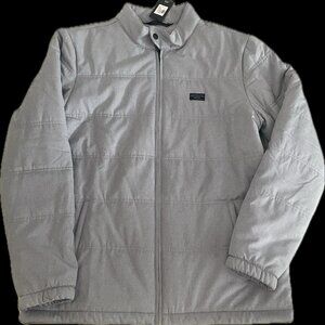 TRAVIS MATHEW MEN'S FULL ZIP UP GOLF SEABOARD JACKET GRAY SIZE LARGE NWT